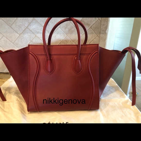 Last Chance!! Celine Medium Luggage Phantom Red - Picture 2 of 8